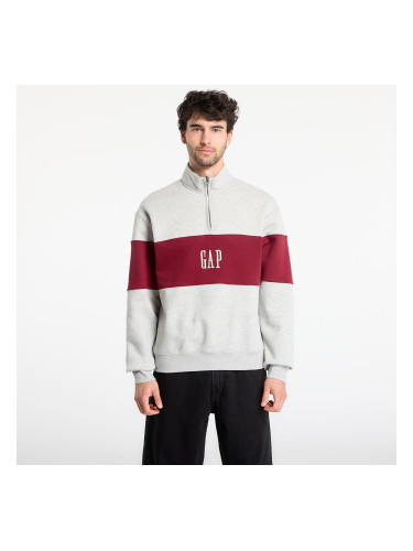 Суитшърт GAP Oversized Vintagesoft Sweatshirt Grey/ Red M