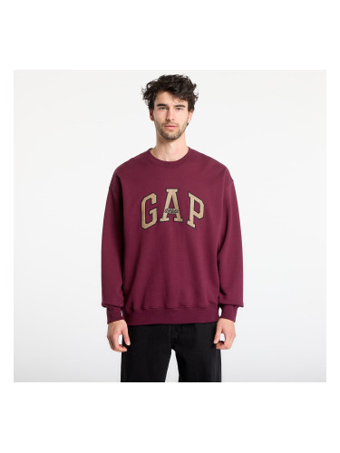Суитшърт GAP Oversized Heavyweight Sweatshirt Tuscan Red L