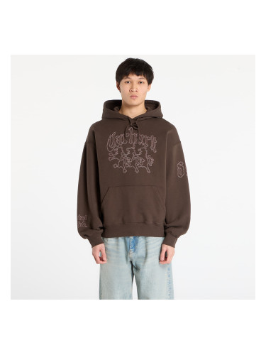 Суитшърт Carhartt WIP Hooded Hackwork Sweat Vitola/ Glassy Pink M