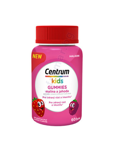 ЦЕНТРУМ МУЛТИФРУТ КИДС ЯГОДА И МАЛИНА желирани таблетки * 60