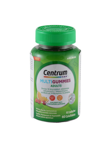ЦЕНТРУМ МУЛТИФРУТ ЗА ВЪЗРАСТНИ желирани таблетки * 60