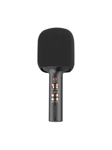 Безжичен микрофон Maxlife MXBM-600 с тонколонка, за караоке, Черен