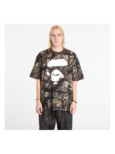 Тениска A BATHING APE Tree Edge Camo Ape Face Relaxed Fit Tee UNISEX Brown L