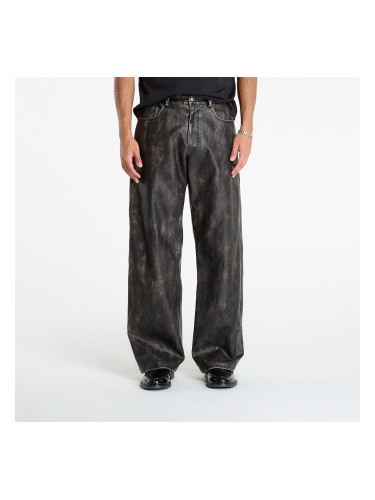 Панталони Palm Angels Curved Logo Coated Pants Dark Grey/ Black L