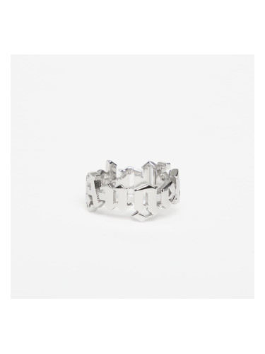 Пръстен Palm Angels Classic Logo Rounded Ring Silver/ Silver 58