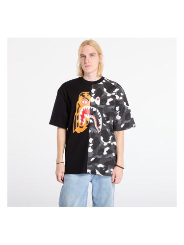 Тениска A BATHING APE City Camo Tiger Shark Relaxed Fit Tee UNISEX Black XL