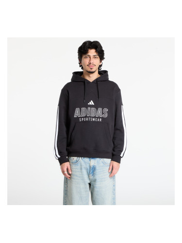 Суитшърт adidas House Of Tiro Fleece Hoodie Black/ White L