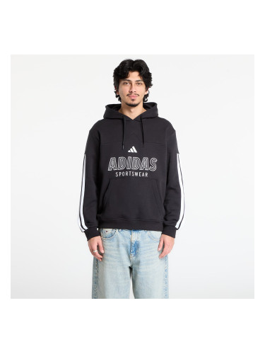 Суитшърт adidas House Of Tiro Fleece Hoodie Black/ White XXL