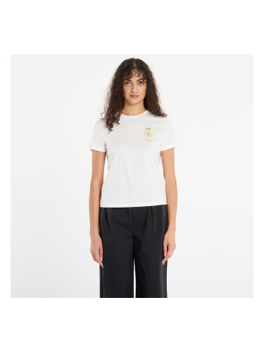 Тениска Tommy Hilfiger Gold Crest Reg Ss Tee White L