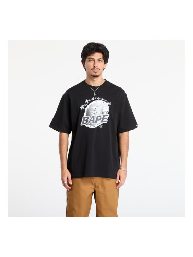 Тениска A BATHING APE Metal Ape Head Relaxed Fit Tee Black S