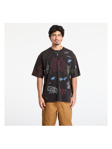 Тениска A BATHING APE Overall Print Relaxed Fit Tee Black L