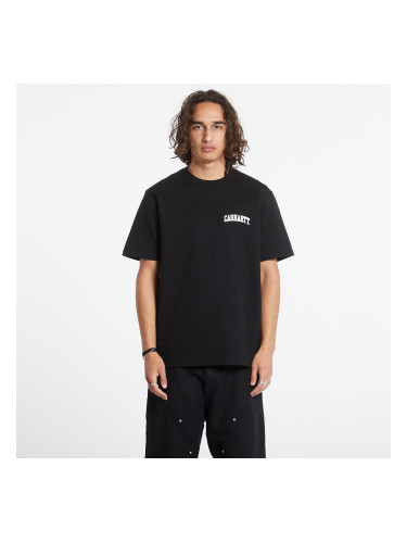 Тениска Carhartt WIP S/S University Script T-Shirt Black/ White XS