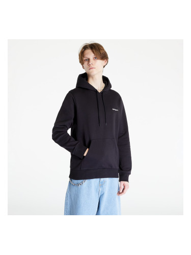 Суитшърт Carhartt WIP Hooded Script Embroidery Sweat Black/ White XS