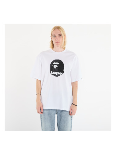 Тениска A BATHING APE Ape Head Relaxed Fit Tee White S