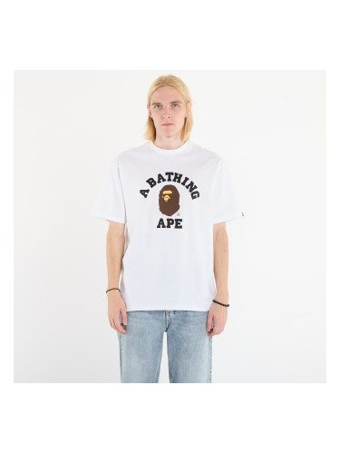 Тениска A BATHING APE College Tee UNISEX White XL