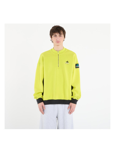 Суитшърт adidas Equipment Blocked Half-Zip Acid Yellow L