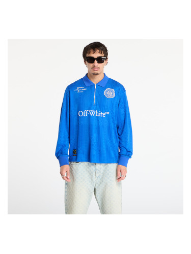 Тениска Off-White Lion Nation Soccer L/S Polo Navy Blue M