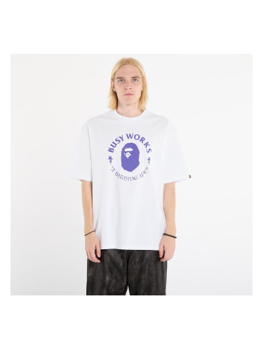 Тениска A BATHING APE Busy Works Relaxed Fit Tee White L