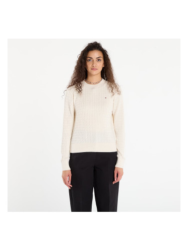 Пуловер Tommy Hilfiger Co Cable Fine Gg C-Nk Ls Sweater Heather Ivory Petal L