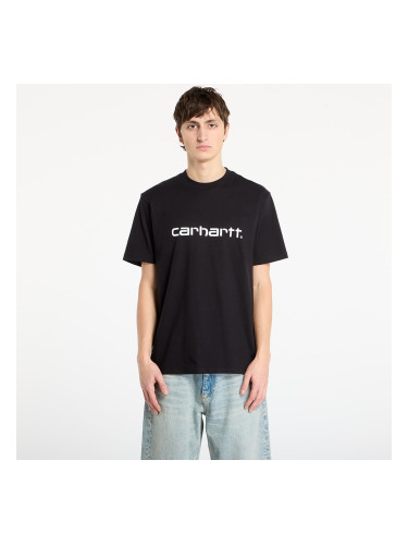 Тениска Carhartt WIP S/S Script T-Shirt Black/ White S