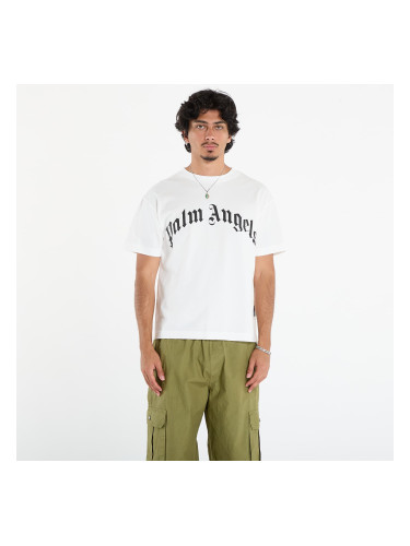 Тениска Palm Angels Curved Logo Reg Tee Off White/ Black XL