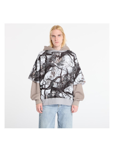 Суитшърт A BATHING APE Tree Edge Camo Layered Pullover Hoodie UNISEX White L