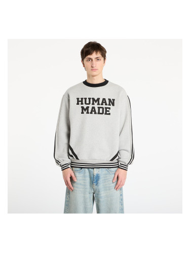 Суитшърт HUMAN MADE Elbow Patch Sweatshirt UNISEX Gray S