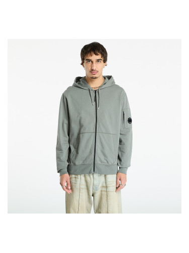 Суитшърт C.P. Company Light Fleece Hooded Full Zip Sweatshirt Gunmetal Grey L