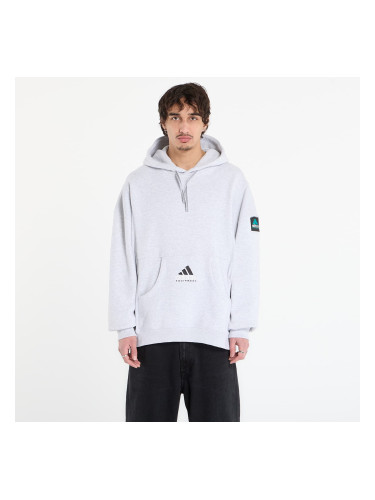 Суитшърт adidas Equipment Ribbed Hoodie Light Grey Heather L