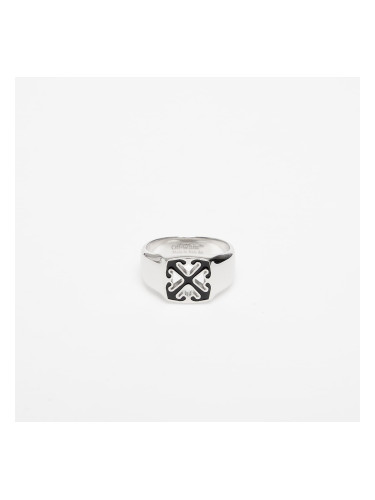 Пръстен Off-White Enamel Arrow Ring Silver/ Black 62