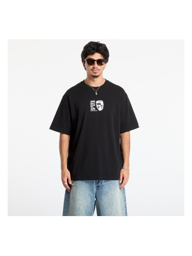 Тениска A BATHING APE Frankenstein Bape Logo Relaxed Fit Tee Black L
