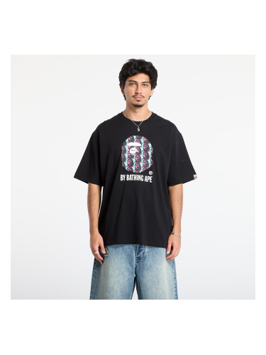 Тениска A BATHING APE Ape Head Pattern By Bathing Ape Relaxed Fit Tee Black L
