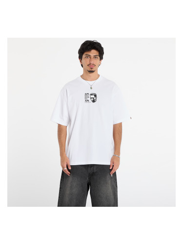 Тениска A BATHING APE Frankenstein Bape Logo Relaxed Fit Tee White XL