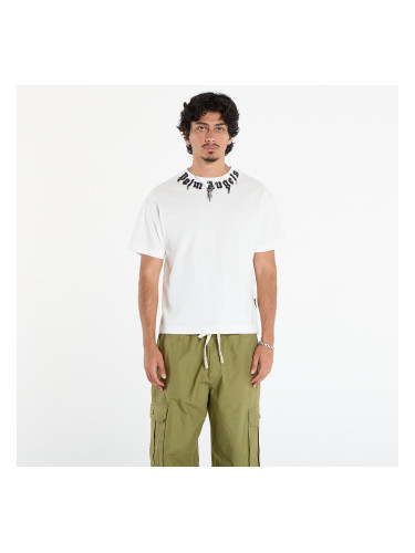 Тениска Palm Angels Neck Logo Reg Tee Off White/ Black S