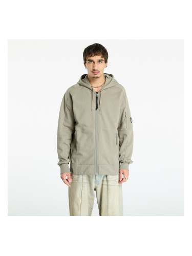 Суитшърт C.P. Company Diagonal Raised Fleece Hooded Full Zip Sweatshirt Fungi Grey S