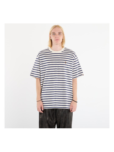 Тениска A BATHING APE Solid Camo Stripe One Point Relaxed Fit Tee Ivory S