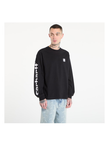 Тениска Carhartt WIP L/S Archive Script T-Shirt UNISEX Black S