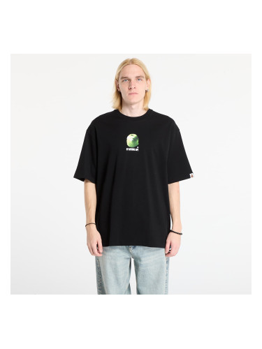 Тениска A BATHING APE Apple Graphic By Bathing Ape Relaxed Fit Tee Black L
