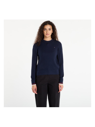 Пуловер Tommy Hilfiger Co Cable Fine Gg C-Nk Ls Sweater Dark Night Navy S