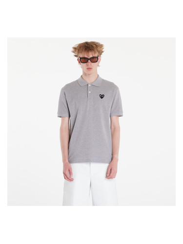 Тениска Comme des Garçons PLAY Emblem Knit Short Sleeve Tee UNISEX Grey XS