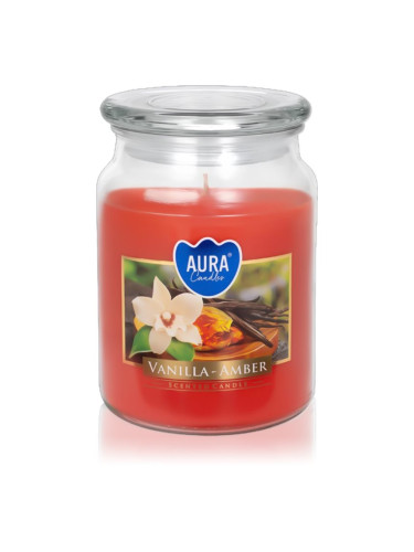 BISPOL Vanilla & Amber ароматна свещ 500 мл.