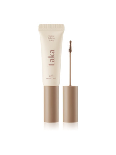Laka Pixi Brow Cara спирала за вежди за фиксиране и оформяне цвят 02 Wood Brown 8 гр.