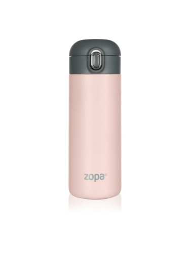 Zopa Thermo Bottle термос със сламка Candy Pink 400 мл.