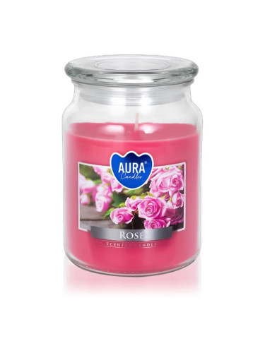 BISPOL Premium Line Rose ароматна свещ 500 гр.