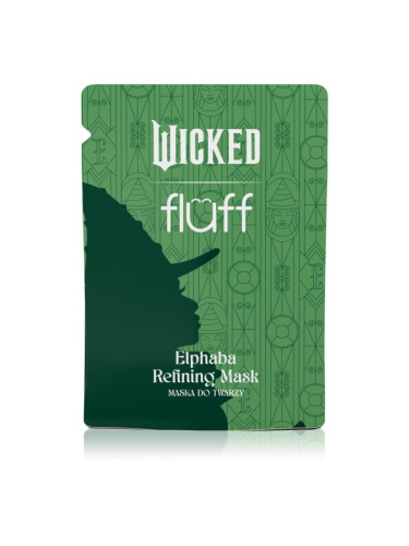 Fluff Wicked Elphaba Refining Mask Платнена маска за лице за еднократна употреба 17 мл.