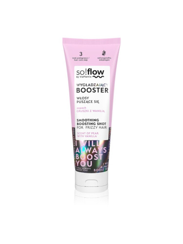 so!flow Frizzy and Dry Hair Smoothing Boosting Shot изглаждащ серум против цъфтене 75 мл.