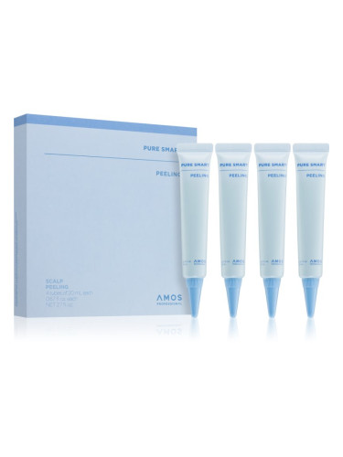 AMOS PROFESSIONAL Pure Smart Peeling пилинг за скалп против пърхот 4x20 мл.