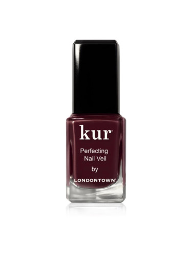 LONDONTOWN Kur Perfecting Nail Veil укрепващ лак за нокти цвят Cherry Cola 12 мл.