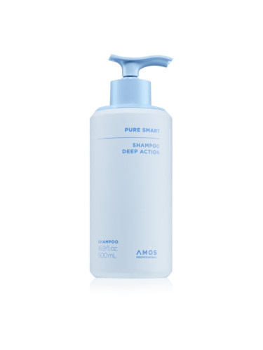 AMOS PROFESSIONAL Pure Smart Shampoo Deep Action дълбоко почистващ шампоан против пърхот 500 мл.