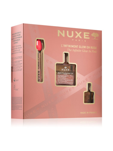 Nuxe The Infinite Glow In Pink подаръчен комплект за лице, тяло и коса